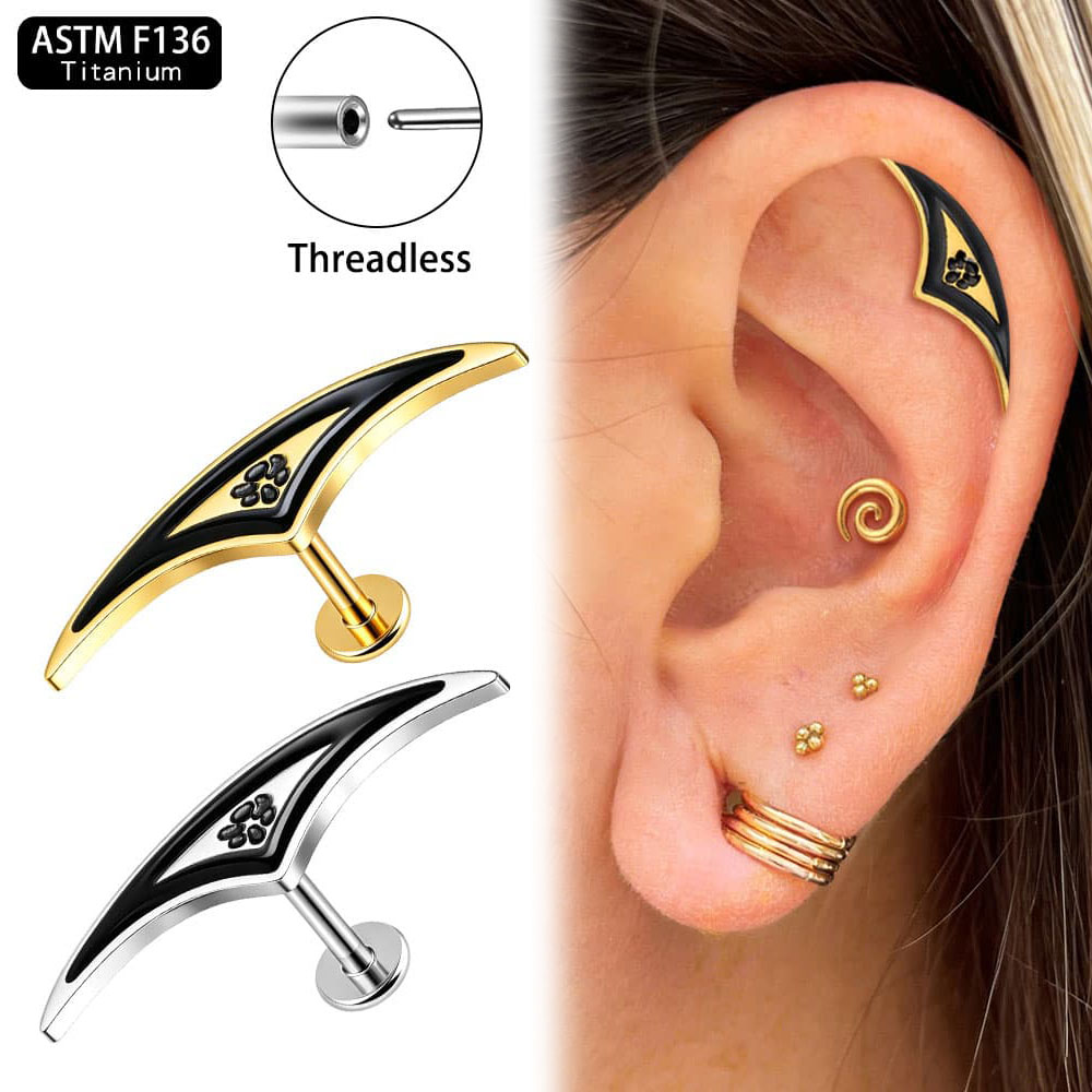 Body Jewelry Threadless - Giga 1 Adet ASTM F136 Titanyum