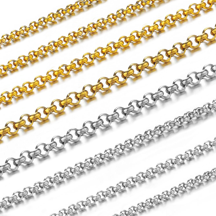 Body Chain Jewelry - 1 Metre 2-4mm Paslanmaz Çelik O-şekilli