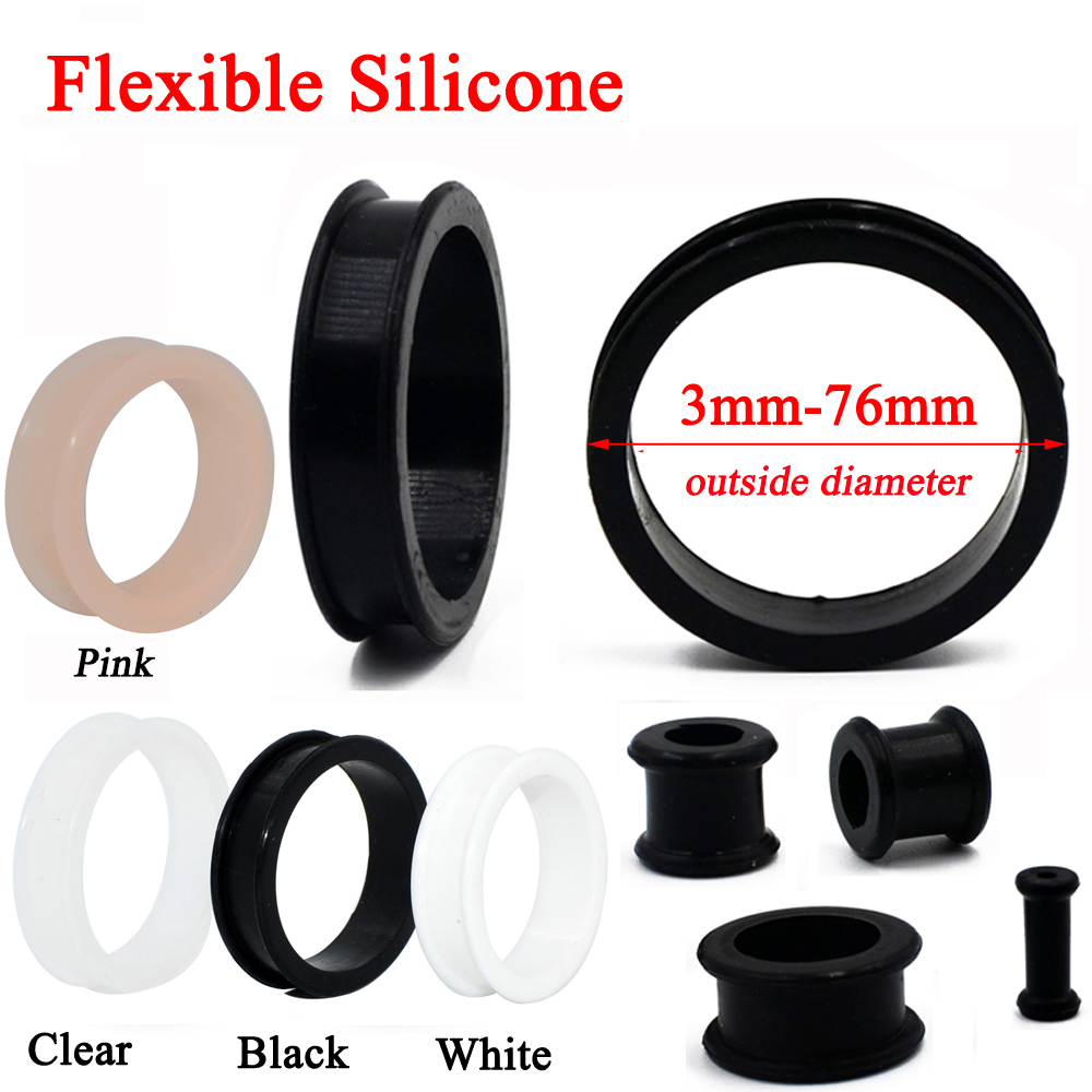 Body Jewelry Gauge Sizes - 1 çift 3mm-76mm Büyük Boy Içi