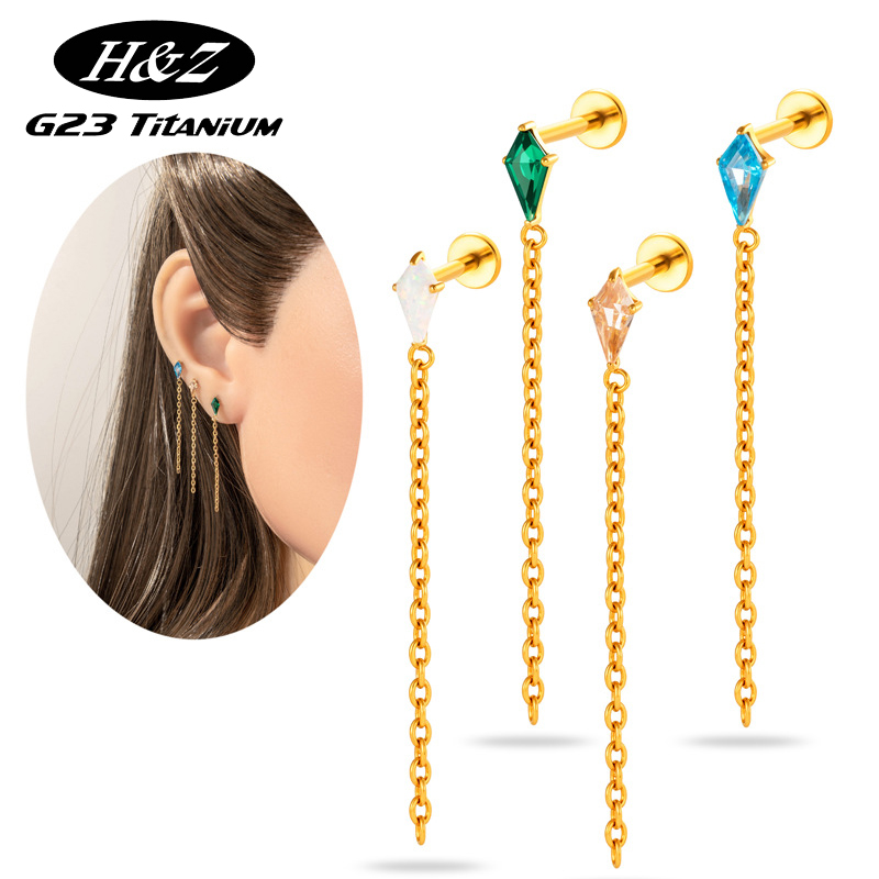 Body Jewelry Threadless - 1 Adet G23 Titanyum Piercing İpliksiz