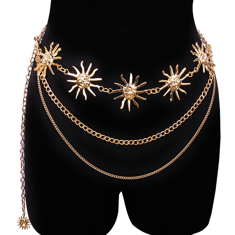 Body Jewelry Dress - Tıknaz Çok Katmanlı Punk Gotik Ay
