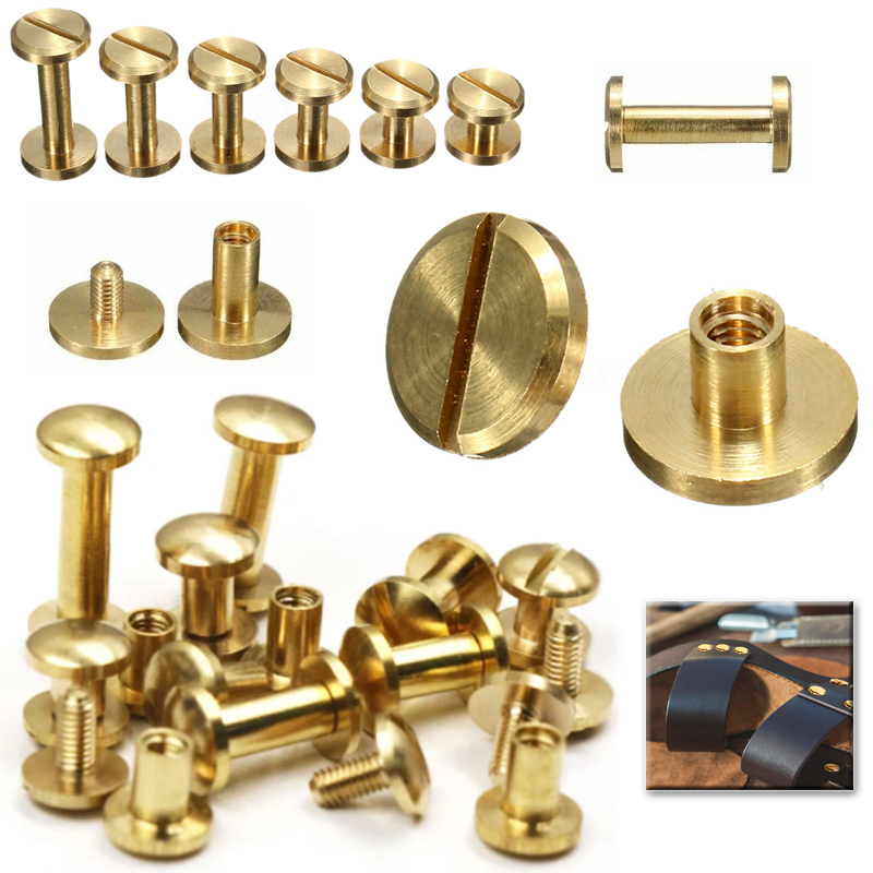 Body Jewelry Chicago - 10/20/30 adet katı pirinç bağlama vidaları