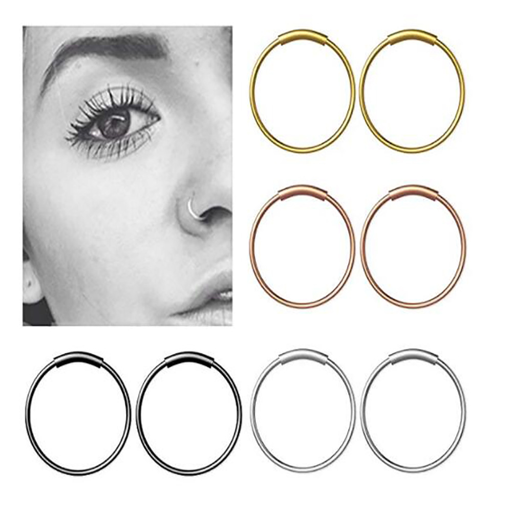 Body Jewelry Ear - 3 adet/grup 316L Cerrahi Çelik Dikişsiz
