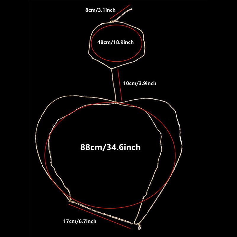 Vücut Takı Seksi Göğüs Zinciri - Body Jewelry Harness incelemesi ve fiyatı