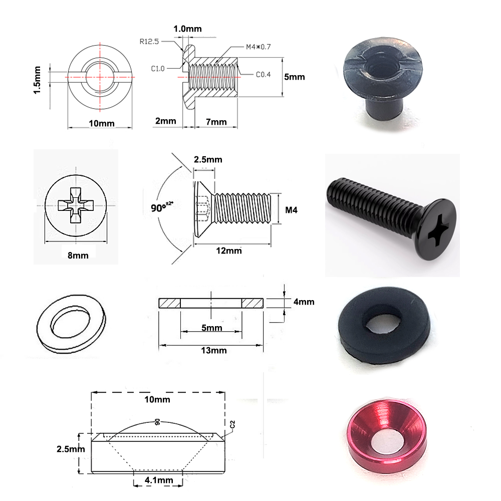 4 Takım Renkli Paslanmaz Çelik - Body Jewelry Chicago incelemesi ve fiyatı