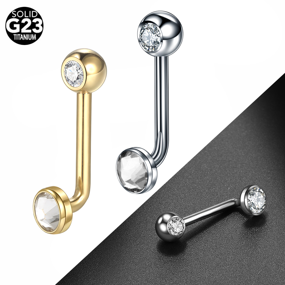 1 adet G23 titanyum CZ kavisli - Body Jewelry Vch incelemesi ve fiyatı