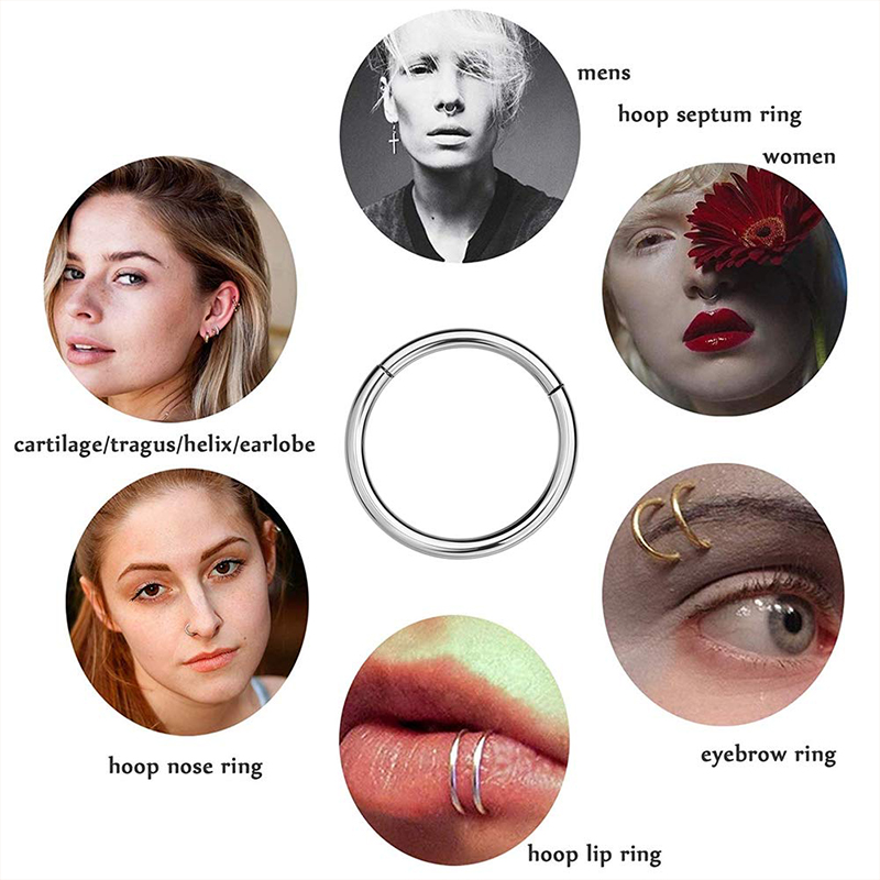 16G 316L Cerrahi Çelik Menteşe - Body Jewelry Ear incelemesi ve fiyatı