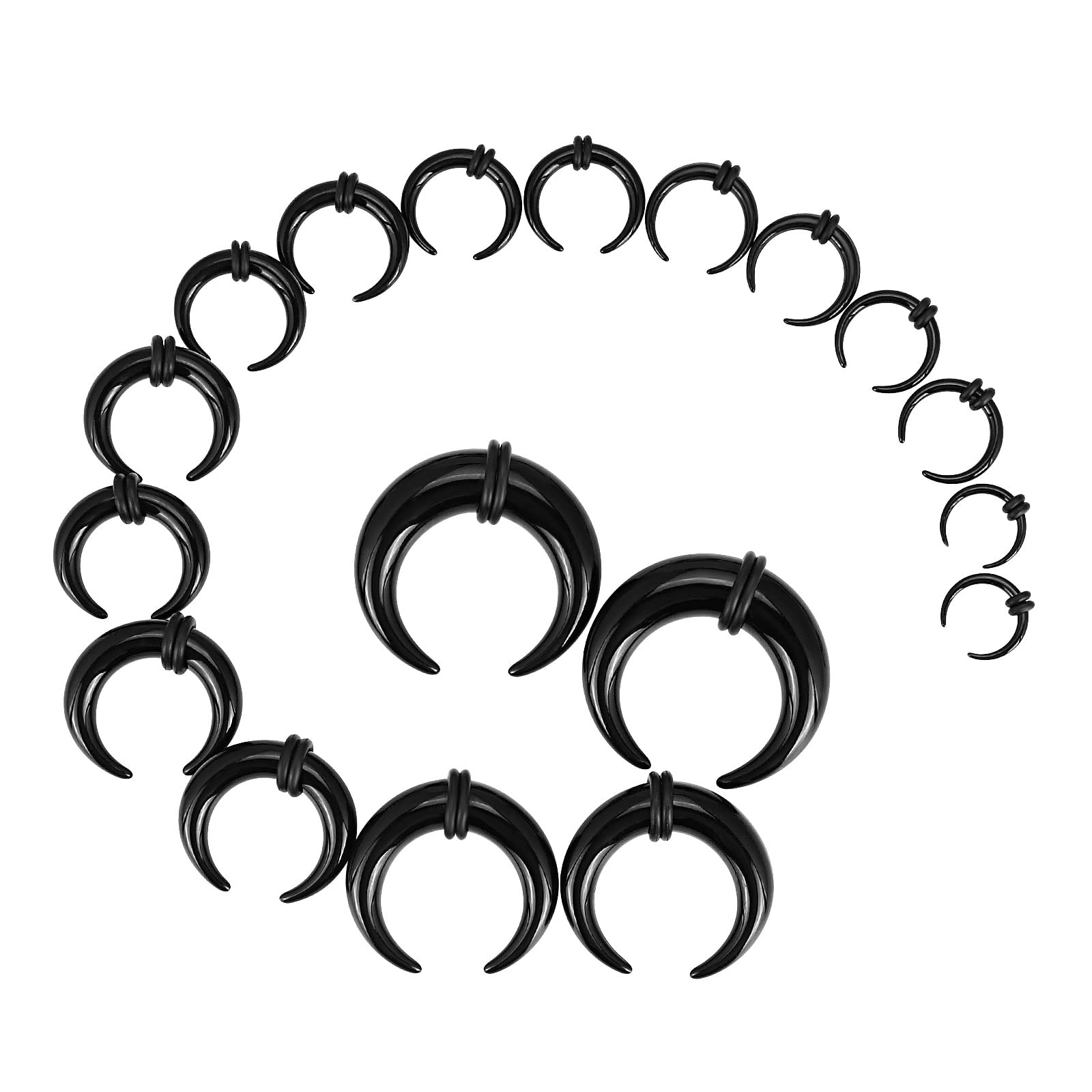 18 adet Akrilik Septum Pincher - Body Jewelry Gauge Sizes incelemesi ve fiyatı