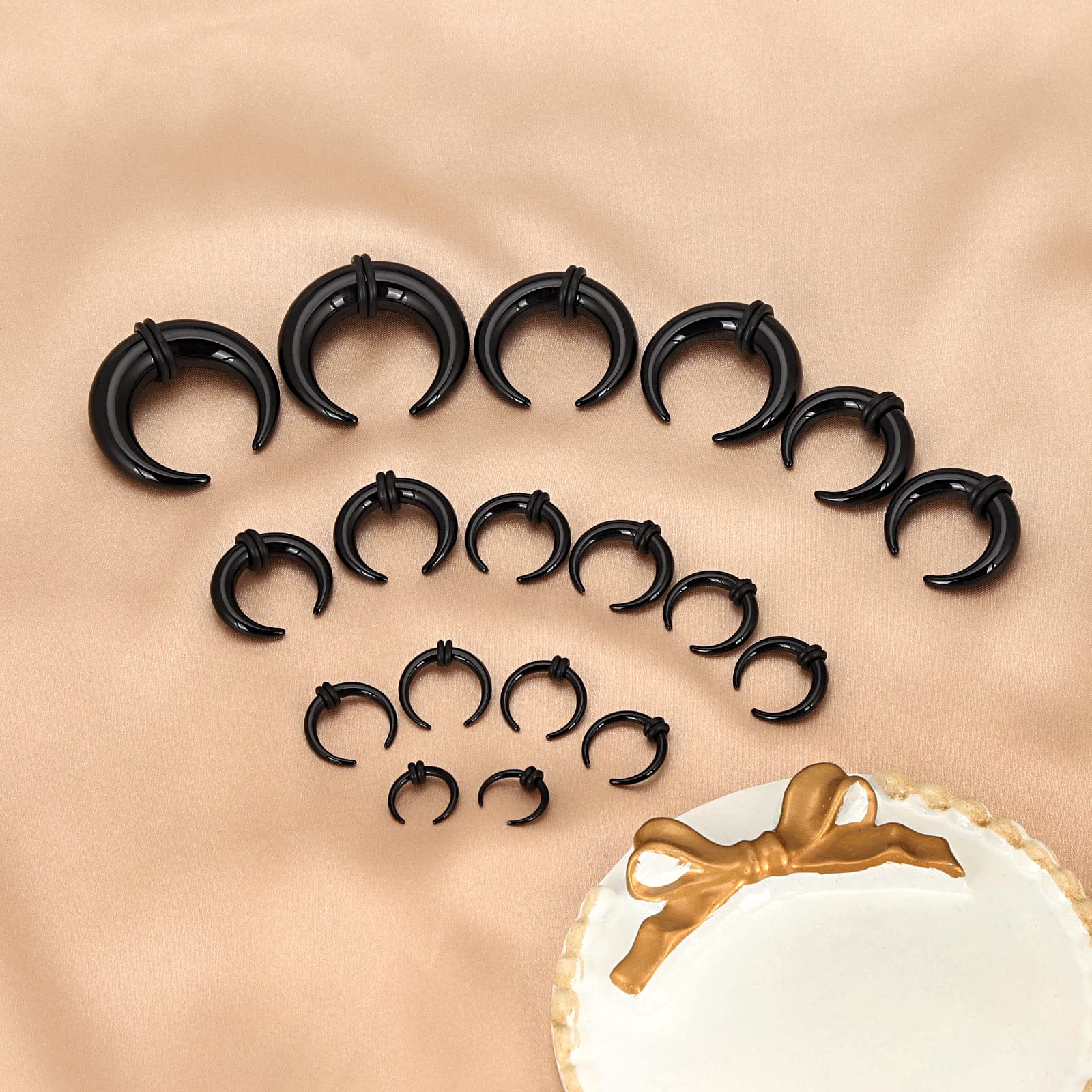 18 adet Akrilik Septum Pincher - Body Jewelry Gauge Sizes incelemesi ve fiyatı