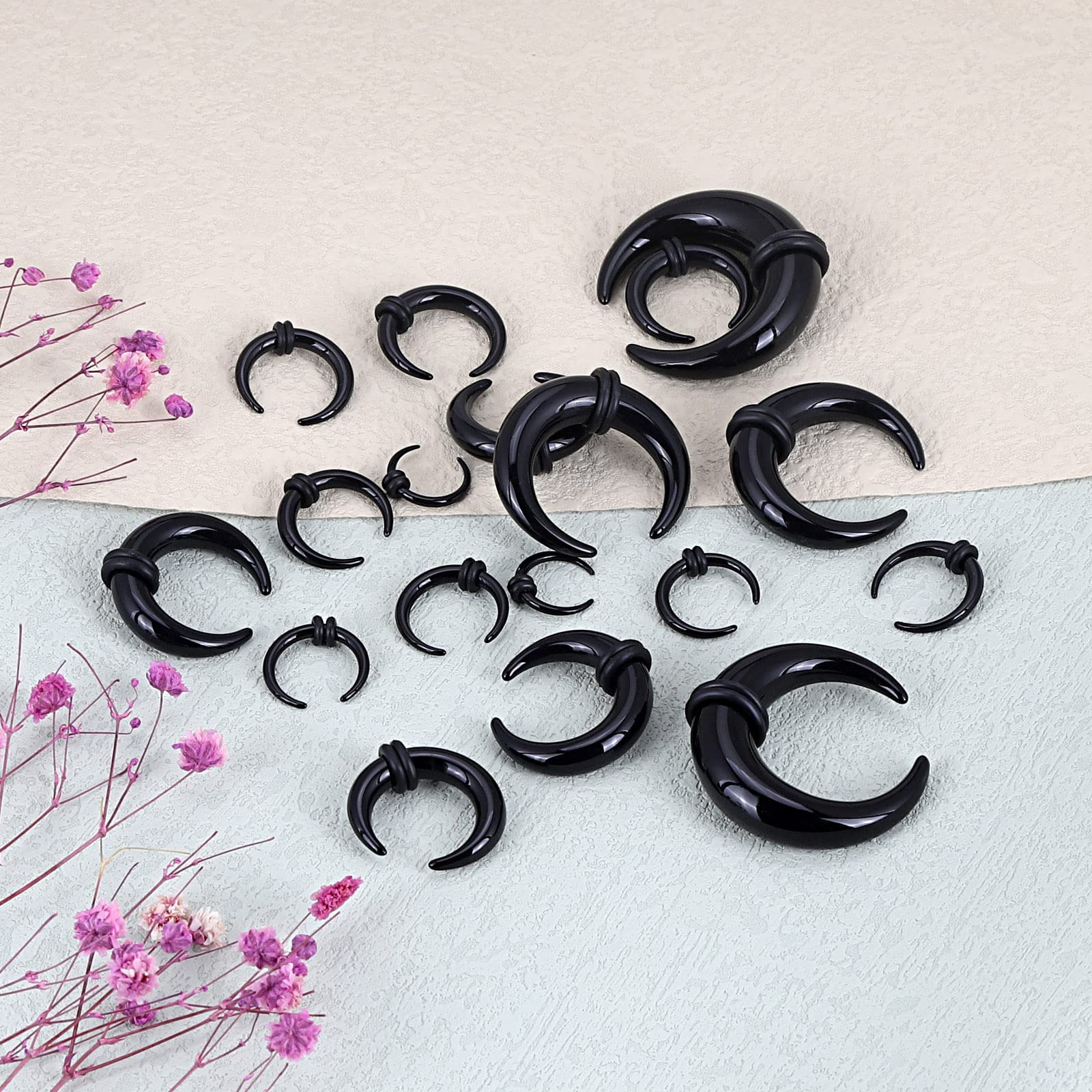 18 adet Akrilik Septum Pincher - Body Jewelry Gauge Sizes incelemesi ve fiyatı