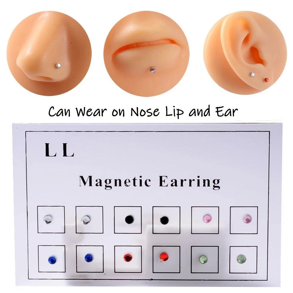 12 adet/kart sahte dolandırıcı - Body Jewelry Ear incelemesi ve fiyatı