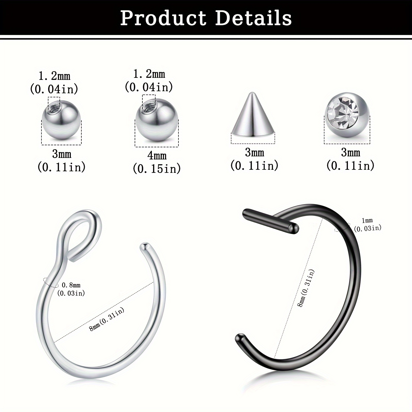 Sahte Piercingler Sahte Dudak  - Body Jewelry Ear incelemesi ve fiyatı