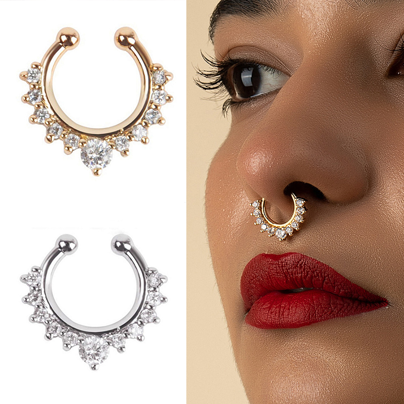 1 adet u-şekil burun mandalı s - Body Jewelry Ear incelemesi ve fiyatı