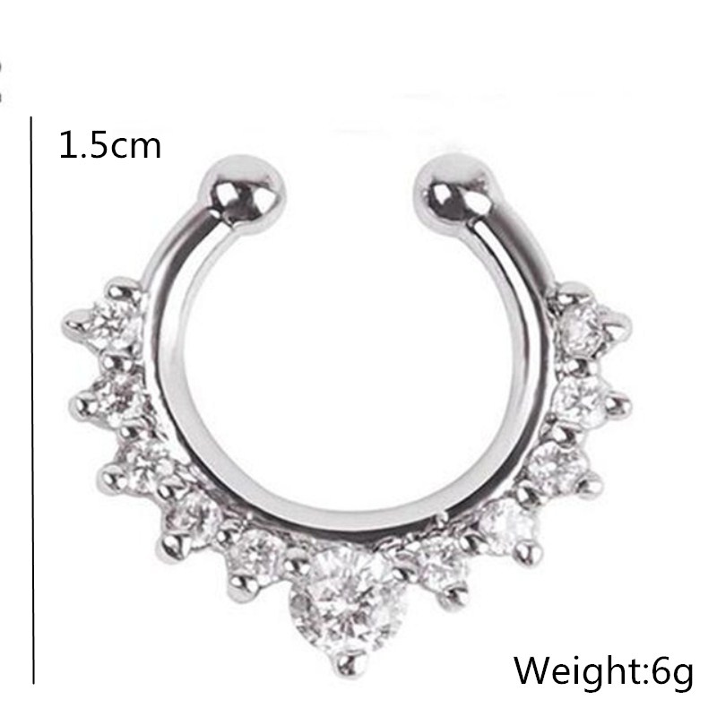 1 adet u-şekil burun mandalı s - Body Jewelry Ear incelemesi ve fiyatı