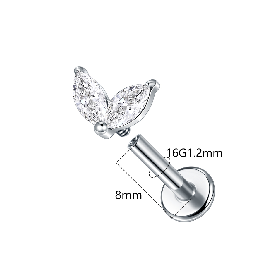 1 adet titanyum beyaz yeşil zi - Dermal Anchor Top incelemesi ve fiyatı