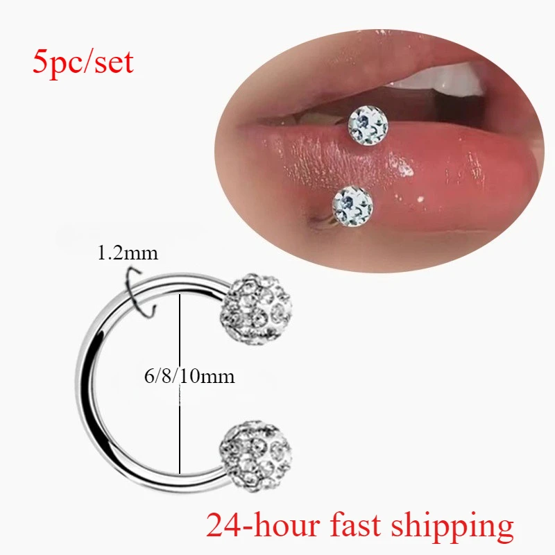 5 adet Paslanmaz Çelik Taklidi - Body Jewelry Metal Types incelemesi ve fiyatı