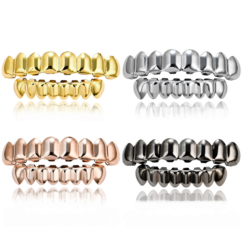 Hip Hop altın parantez üst diş - Body Jewelry Real Gold incelemesi ve fiyatı