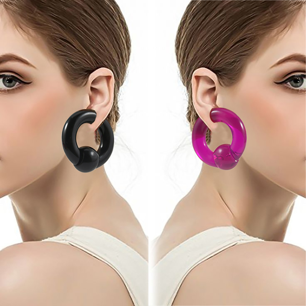 2/1 ADET Renkli Akrilik BCR Bü - Body Jewelry Gauge Sizes incelemesi ve fiyatı