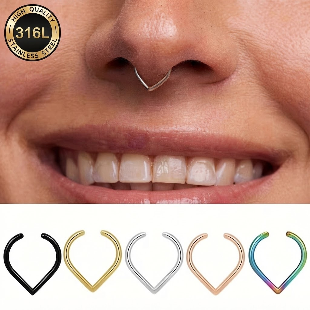5 adet paslanmaz çelik sahte b - Body Jewelry Ear incelemesi ve fiyatı
