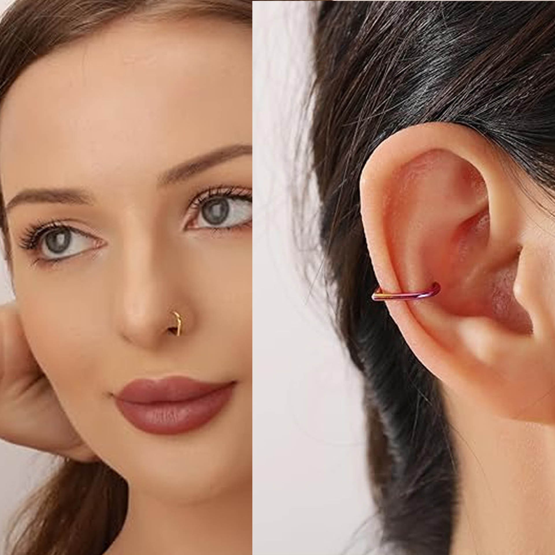 5 adet paslanmaz çelik sahte b - Body Jewelry Ear incelemesi ve fiyatı