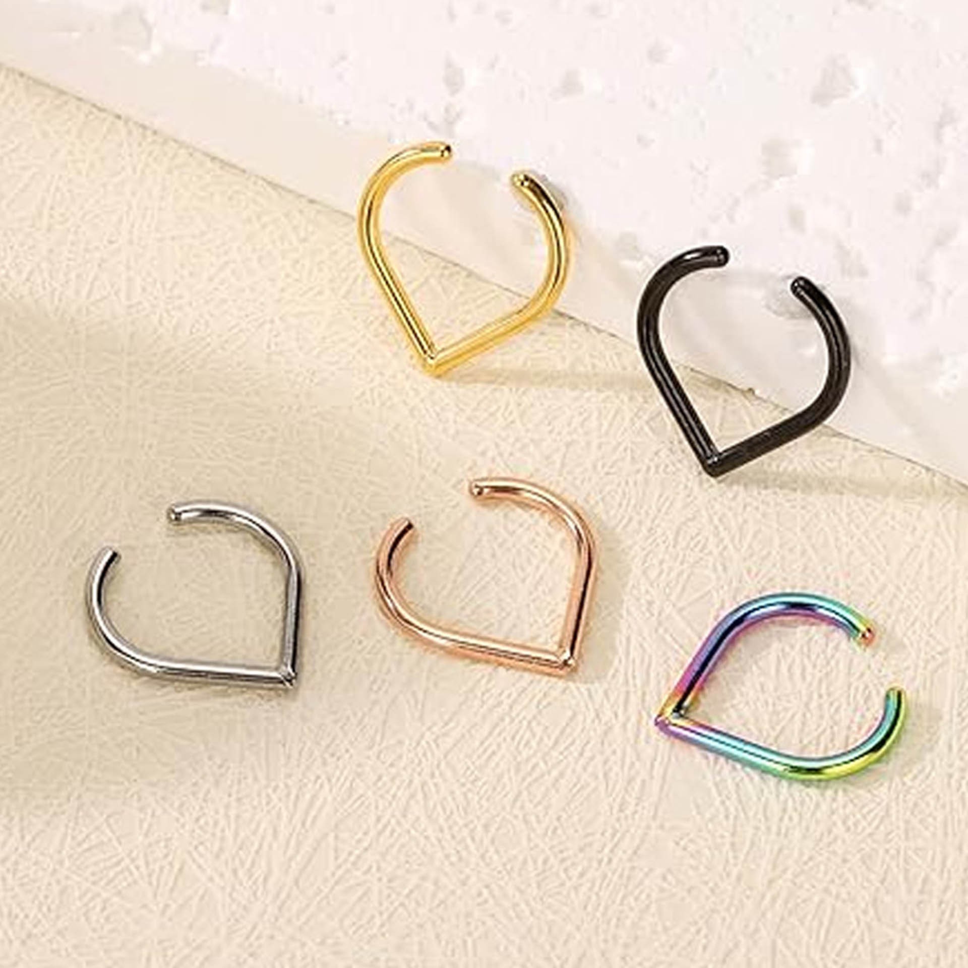 5 adet paslanmaz çelik sahte b - Body Jewelry Ear incelemesi ve fiyatı