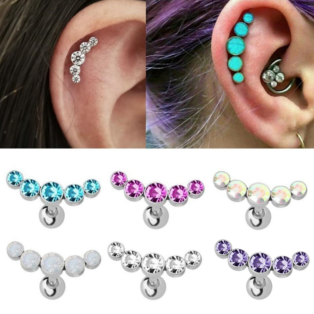1 adet moda 16G paslanmaz çeli - Body Jewelry Ear incelemesi ve fiyatı