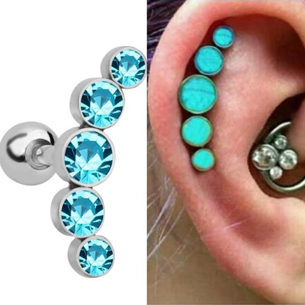 1 adet moda 16G paslanmaz çeli - Body Jewelry Ear incelemesi ve fiyatı