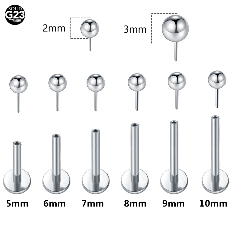 1/10 adet Titanyum Push-in Top - Body Jewelry Threadless incelemesi ve fiyatı