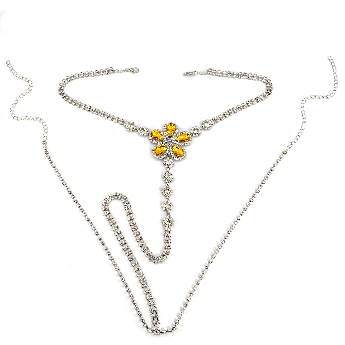 1 adet çiçek şekilli seksi Rhi - Body Chain Jewelry incelemesi ve fiyatı