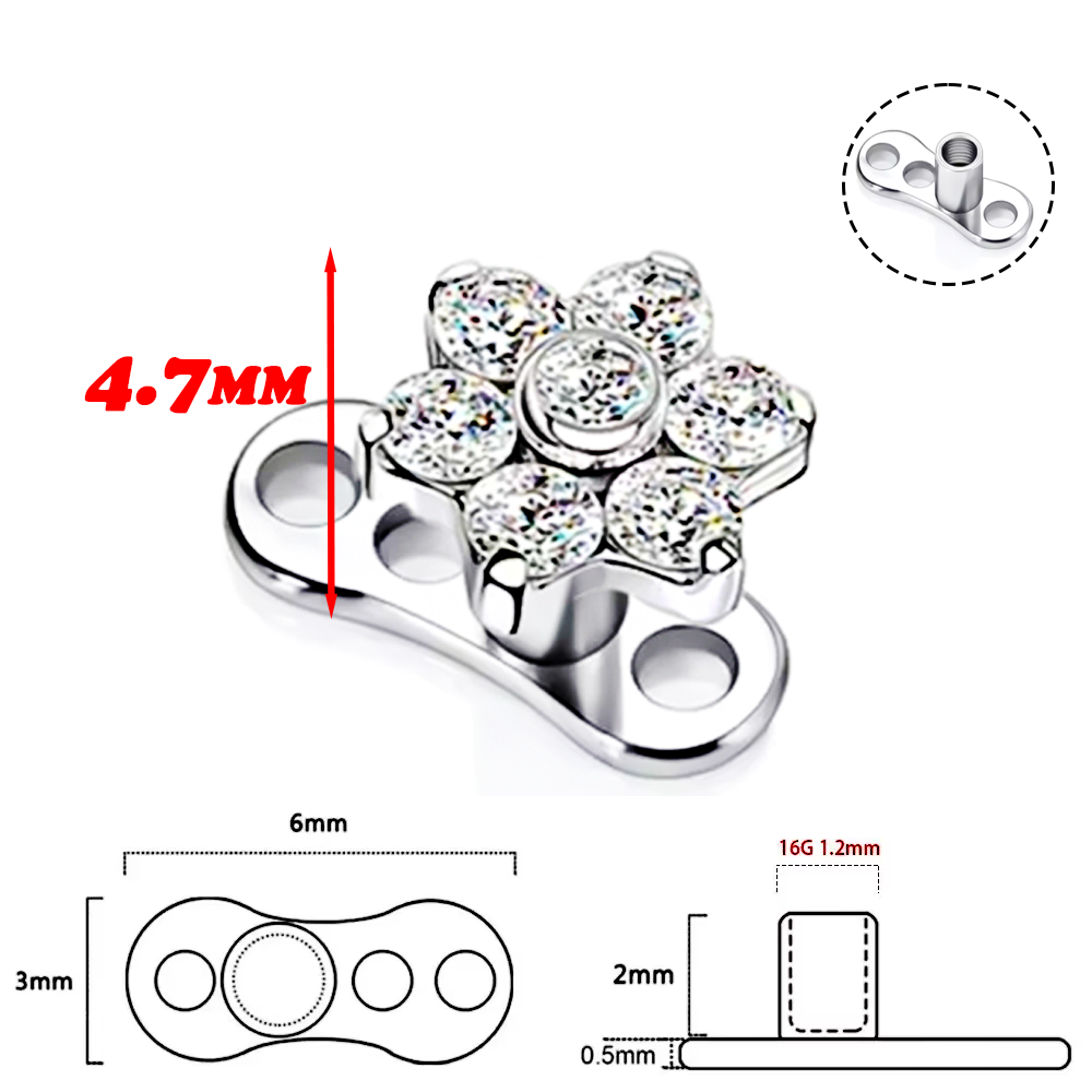 F136 Titanyum Alaşımlı Yüksek  - Dermal Anchor Top incelemesi ve fiyatı