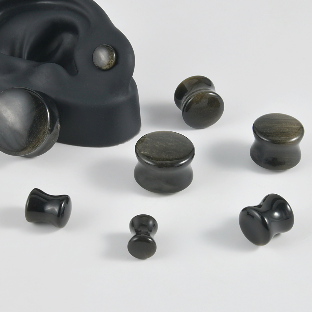Siyah Doğal Taş Çift Flare Fiş - Body Jewelry Gauge Sizes incelemesi ve fiyatı