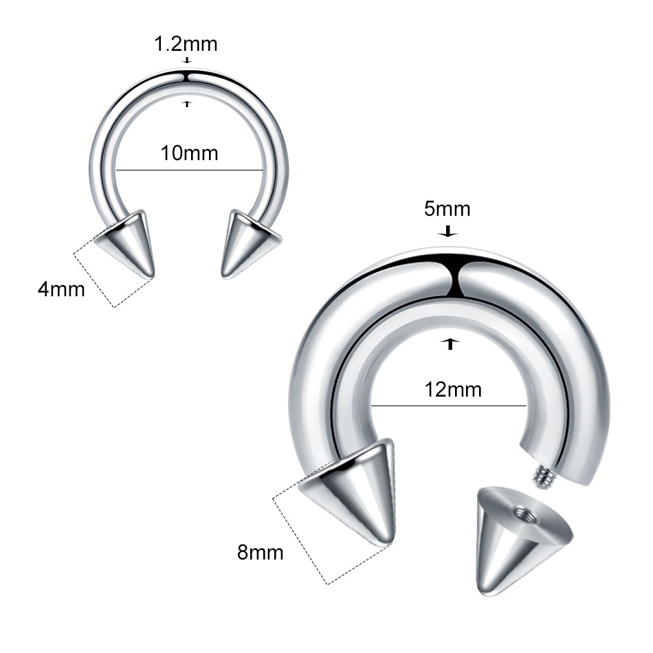 1 adet paslanmaz çelik büyük b - Body Jewelry Gauge Sizes incelemesi ve fiyatı