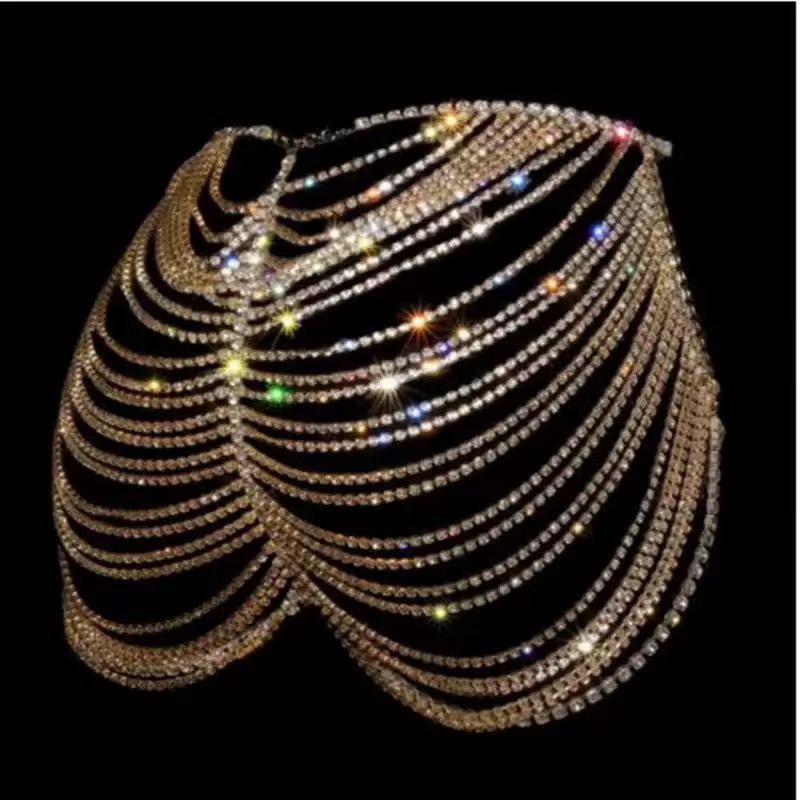 1 adet Seksi Moda Rhinestone P - Body Jewelry Dress incelemesi ve fiyatı