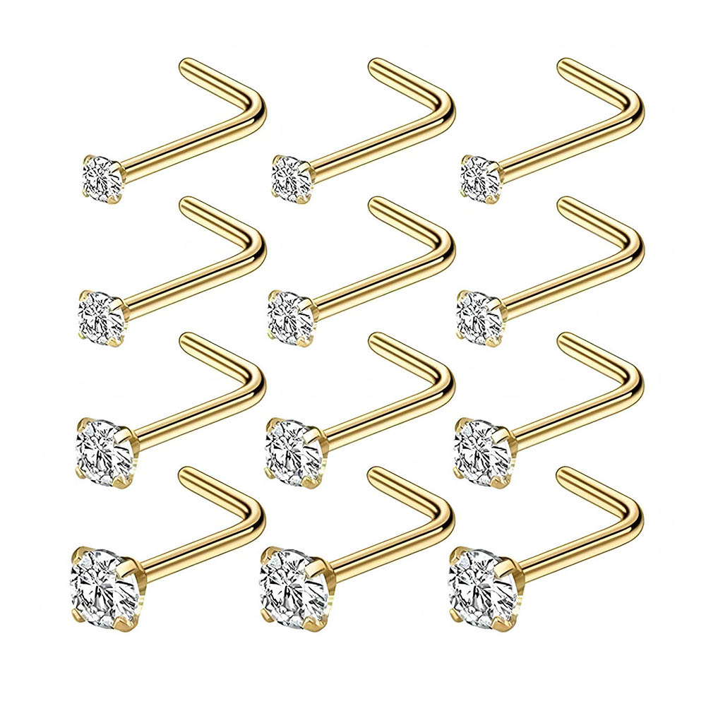12 Parça Tam Set 316L Hipoaler - Body Jewelry Nose incelemesi ve fiyatı