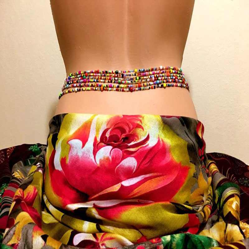 Kadınlar katmanlı boncuklu göb - Body Chain Jewelry incelemesi ve fiyatı