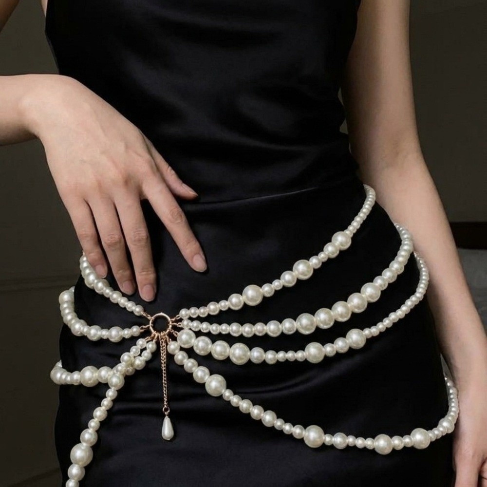 Eşsiz Altın İnci Bel Zinciri H - Body Jewelry Dress incelemesi ve fiyatı