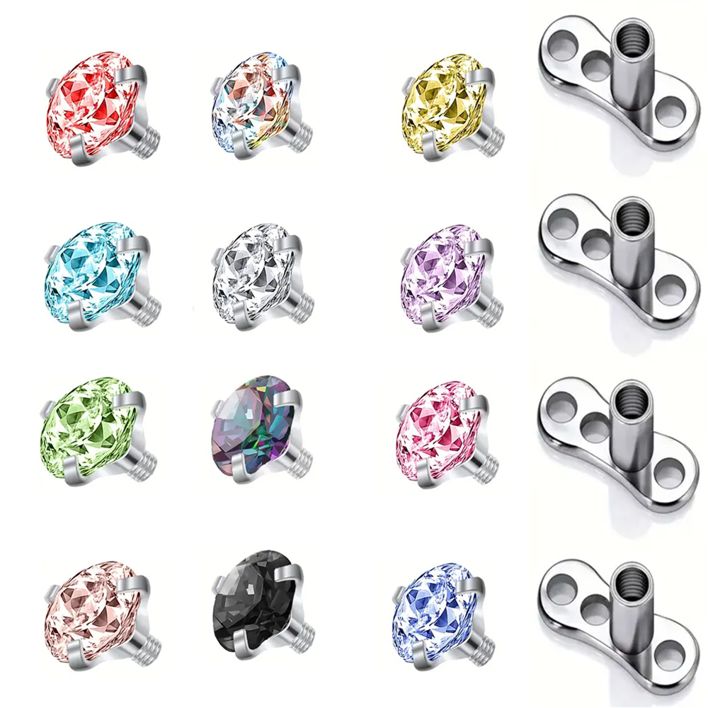 16 ADET Kristal Zirkon Dermal  - Dermal Anchor Top incelemesi ve fiyatı